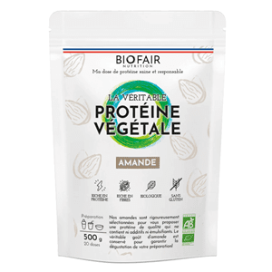 Protéine végétale bio - amande - 500g